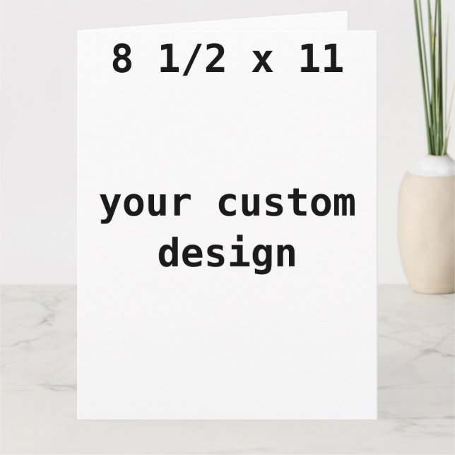 grandes 8 x 11 tarjetas de felicitación (Anverso)