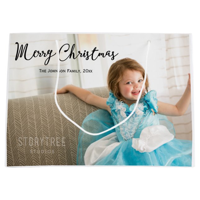 Grandes bolsas de regalo de regalo de fotos de reg (Anverso)