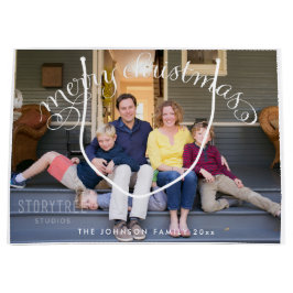 Grandes bolsas de regalo navideño de fotos merry