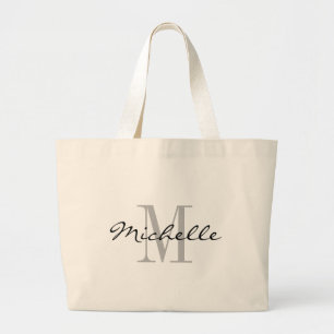 Grandes bolsas jumbo con toallita de monograma en