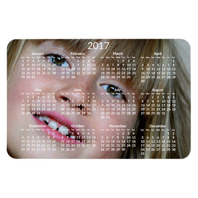 Grandes calendarios personalizados 2017 Imán flexi (Horizontal)