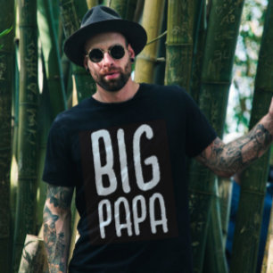 GRANDES CAMISETAS DE PAPA DAD ESTILISH EN NEGRO