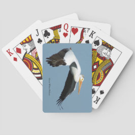 Grandes cartas de juego Pelican Blancas