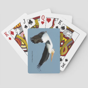 Grandes cartas de juego Pelican Blancas