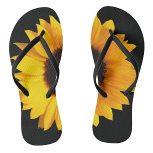 Grandes chanclas de girasol