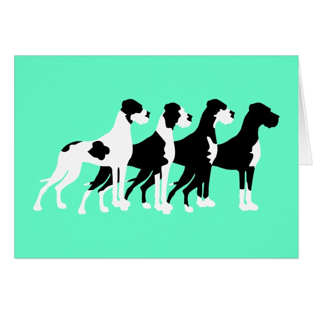 Grandes daneses negros (Anverso (Horizontal))