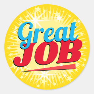 Grandes estrellas laborales pegatinas de reconocim