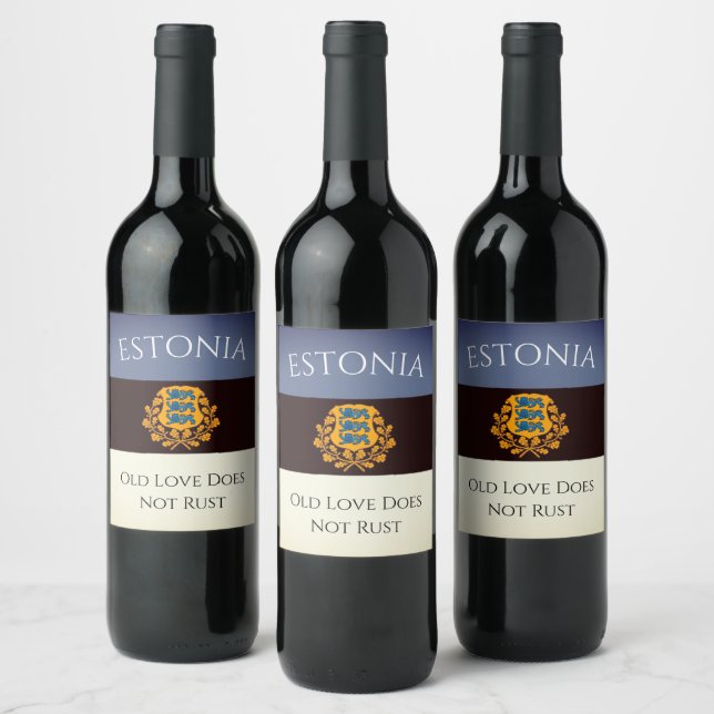 ¡Grandes etiquetas de vino de Estonia! (Botellas)