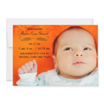 Grandes fotos florecen - Anuncio de nacimiento