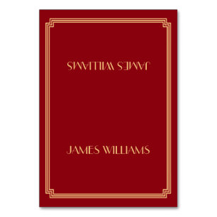Grandes Gatsby de oro Tarjetas Art Deco Red Place