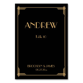 Grandes Gatsby Negro Art Deco Bodas Tarjetas de me