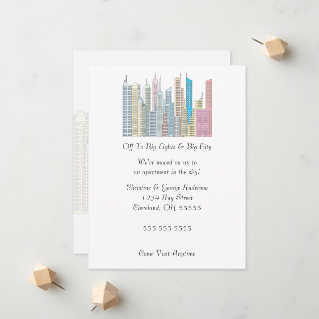 Grandes Luces Gran Ciudad en Movimiento Invitación (Anverso/Reverso In Situ)