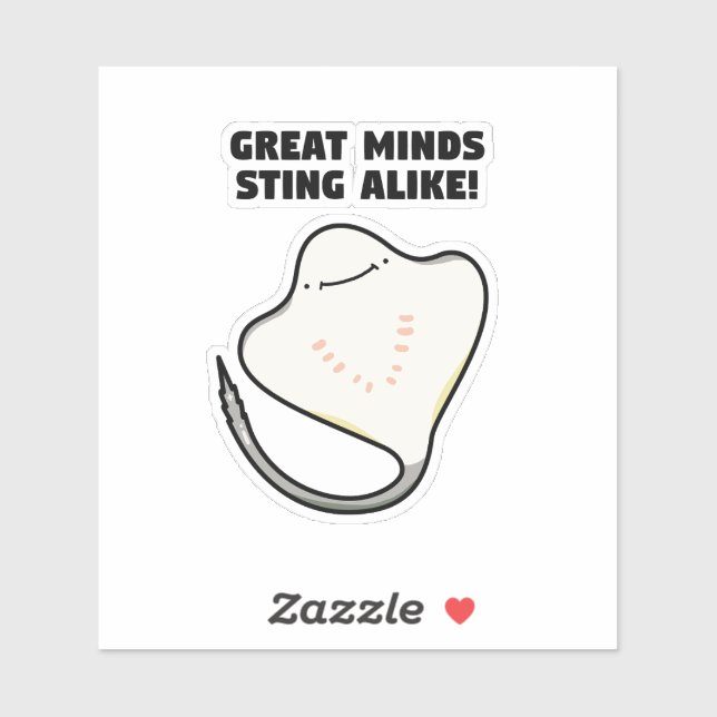 Grandes mentes que caen como Pegatina de Vinilo de (Hoja)