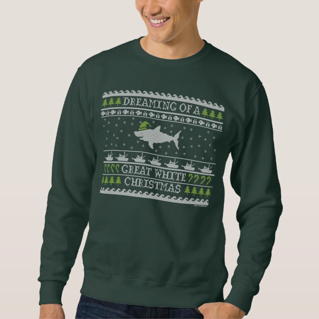 Grandes Navidades blancos originales suéter feo (Anverso)