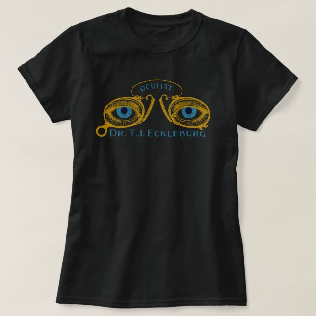 Grandes Ojos De Gatsby De La Camiseta De Eckleburg (Diseño del anverso)