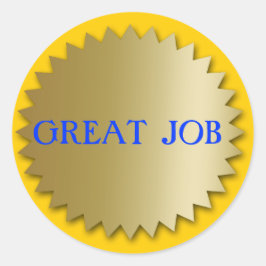 Grandes Pegatinas de Medallero de Oro Personalizad