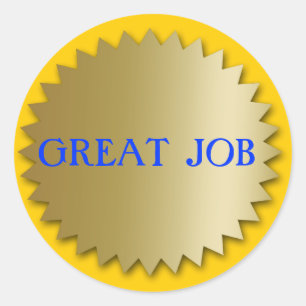 Grandes Pegatinas de Medallero de Oro Personalizad