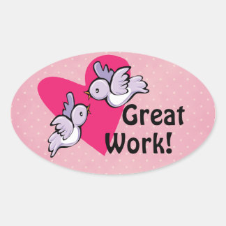 Grandes Pegatinas de recompensa de trabajo