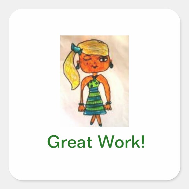 Grandes Pegatinas de trabajo (Anverso)