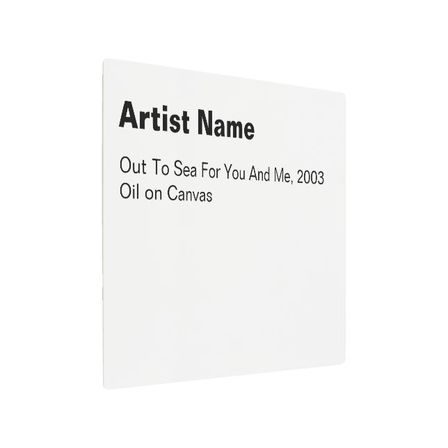 Grandes placas de la galería de arte Metalizado (Angulado)