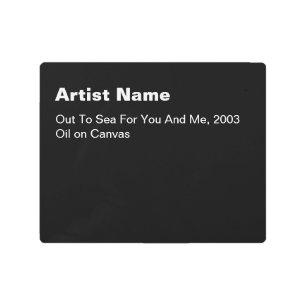 Grandes placas de la galería de arte Metalizado ne