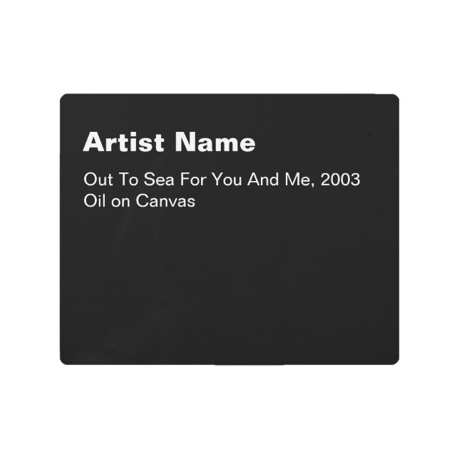 Grandes placas de la galería de arte Metalizado ne (Anverso)