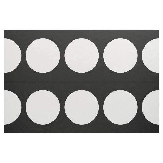 Grandes puntos de polka blanco en tela geométrica  ("Cuarto gordo" (fat quarter))