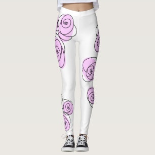 Grandes Rosas Lilac Leggings