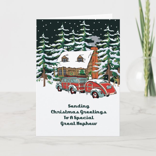 Grandes saludos del navidad del sobrino (Anverso)