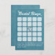 Grandes tarjetas de Bingo de Ducha Verde azulada d (Anverso / Reverso)