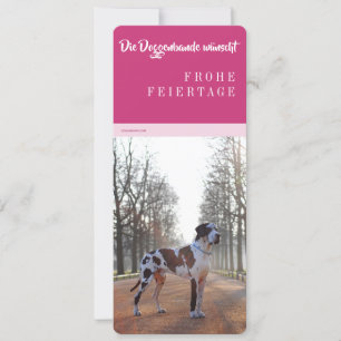 Grandes tarjetas de danés para navidades