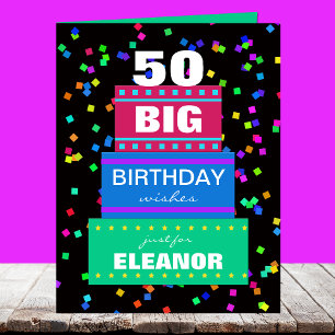 Grandes tarjetas de felicitación por cumpleaños a