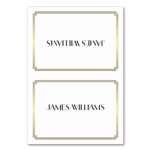 Grandes Tarjetas De Juegos Gatsby Art Deco Gold Pl (Anverso)