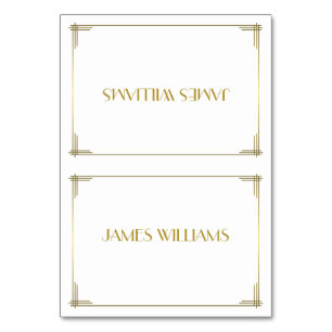 Grandes Tarjetas Gatsby Gold Art Deco Place