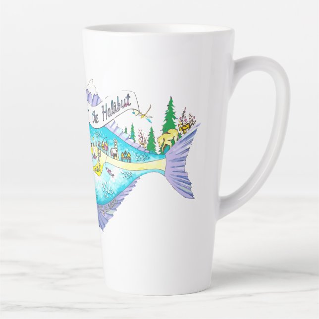 grandes tazas para el HALIBUT (Derecha)