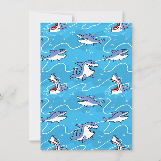 Grandes tiburones blancos personalizados (Anverso)