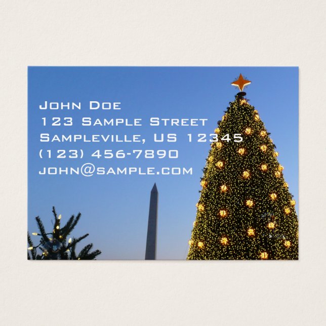 Grandes y pequeños árboles de Navidad en DC (Frente)