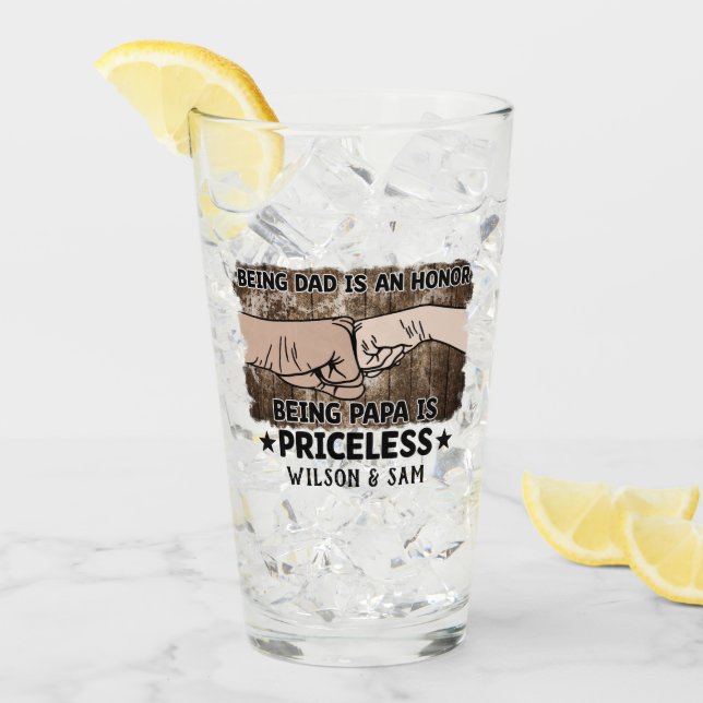 Grandfather | Being Papa Is Priceless | Father (Anverso (hielo))