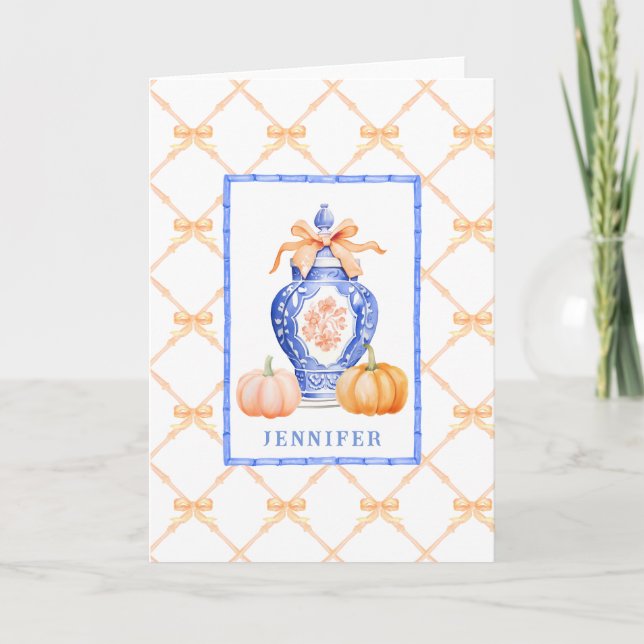 Grandmillennial Chinoiserie Ginger Jar (Anverso)