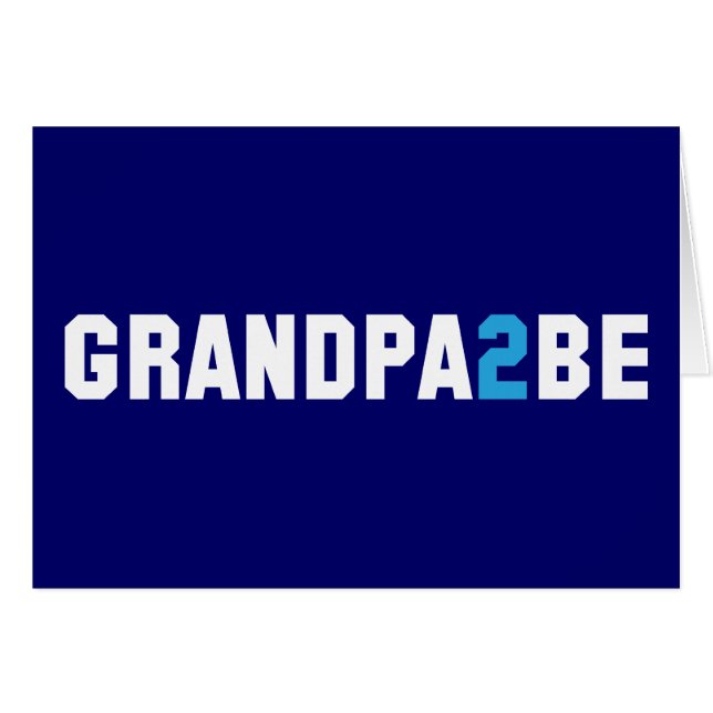 Grandpa2Be - Abuelo a ser (Anverso (Horizontal))