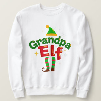 Grandpa Elf Holiday Matching Family Top