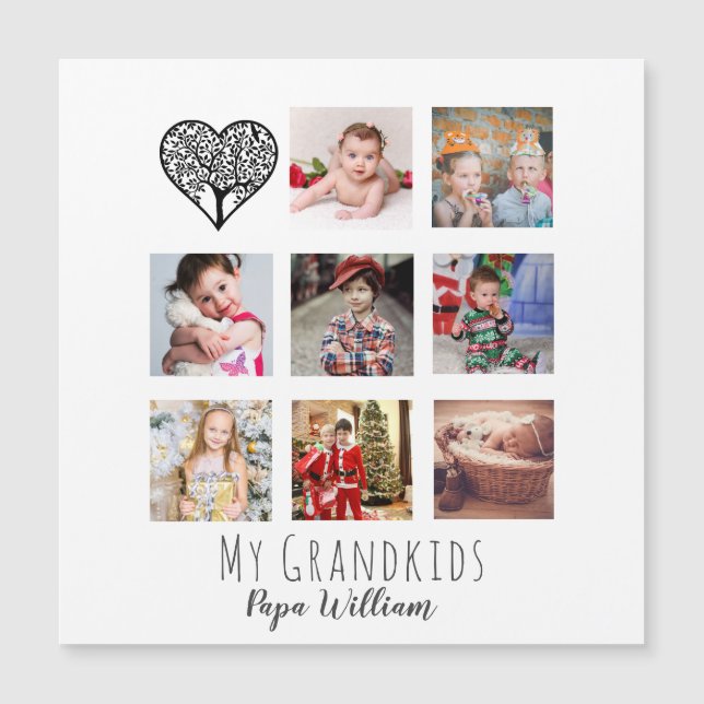 GRANDPA GIFT COLLAGE DE FOTOS ORGULLOSA GRANDAD (Anverso)