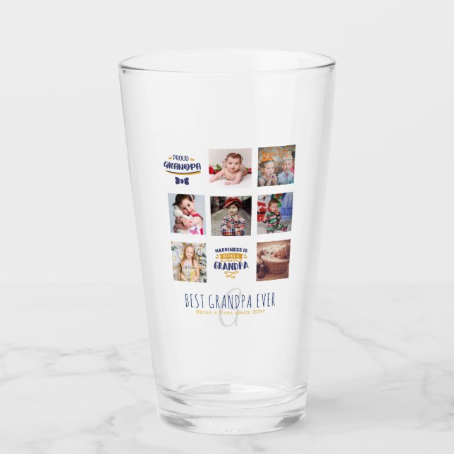 GRANDPA REGALO DE COLLAGE DE FOTOS Orgulloso papá  (Anverso)