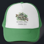 Grandpas Lucky Fishing Gorra | Pike y Perch<br><div class="desc">Diseño de Pesca de Acuarela. Ideal para la persona en su vida que ama pescar . Esta es una plantilla lista para personalizar Si desea cambiar el estilo de letra o color,  haga clic en personalizar más al final de la plantilla.</div>