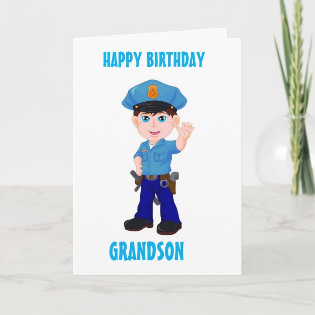 ¡GRANDSON EN TU CUMPLEAÑOS! TARJETA (Anverso)