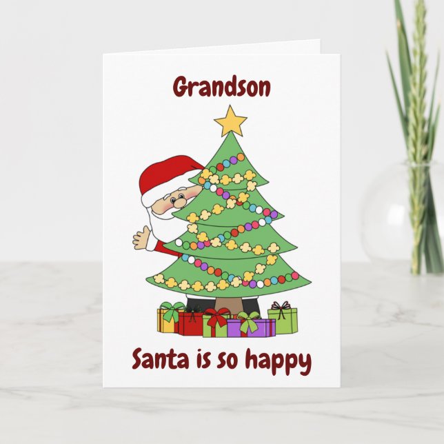 **GRANDSON** ESTE SANTA ES SÓLO PARA USTED TARJETA (Anverso)