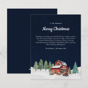 Granero de Navidad Blanco Rústico