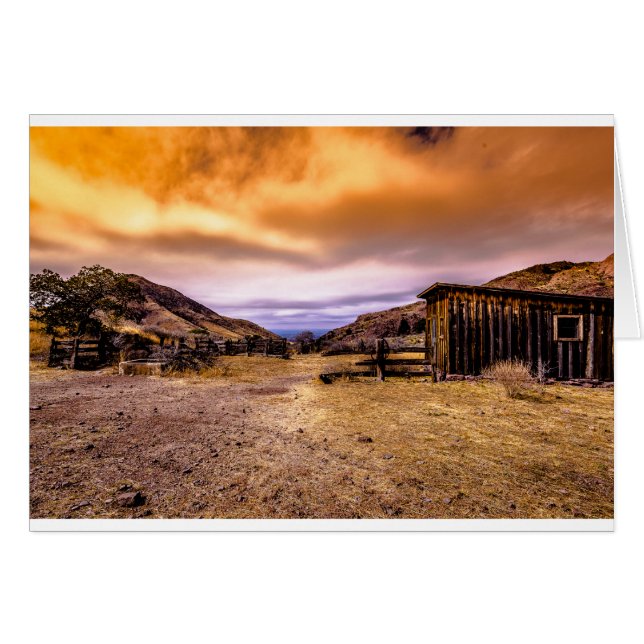 Granero en el crepúsculo (Anverso (Horizontal))