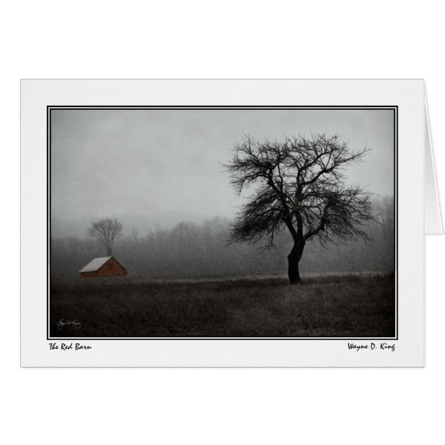 Granero y manzano Rojos (Anverso (Horizontal))