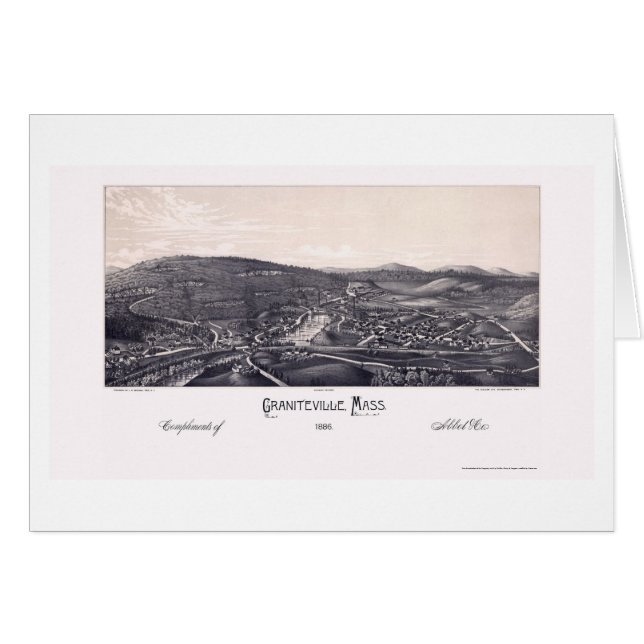 Graniteville, mapa panorámico de las MAMÁES - 1886 (Anverso (Horizontal))